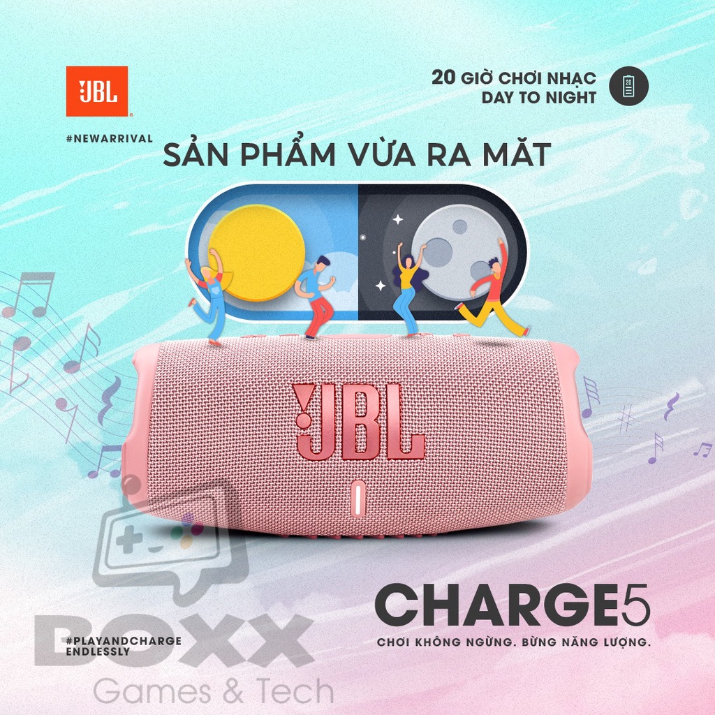 Loa Bluetooth JBL Charge 5 hàng chính hãng bảo hành 12 tháng