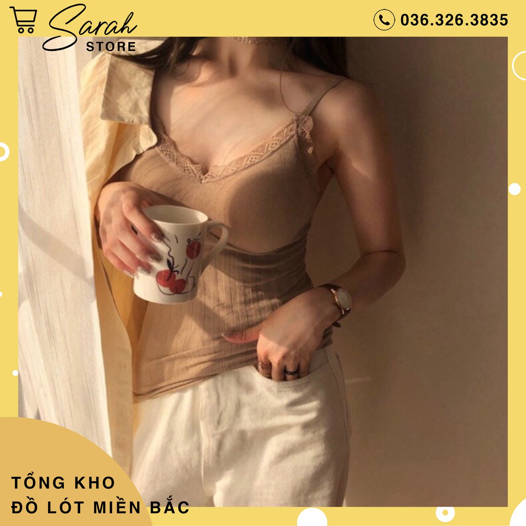 Áo Bra 2 Dây Dáng Dài Chất Mềm Mịn