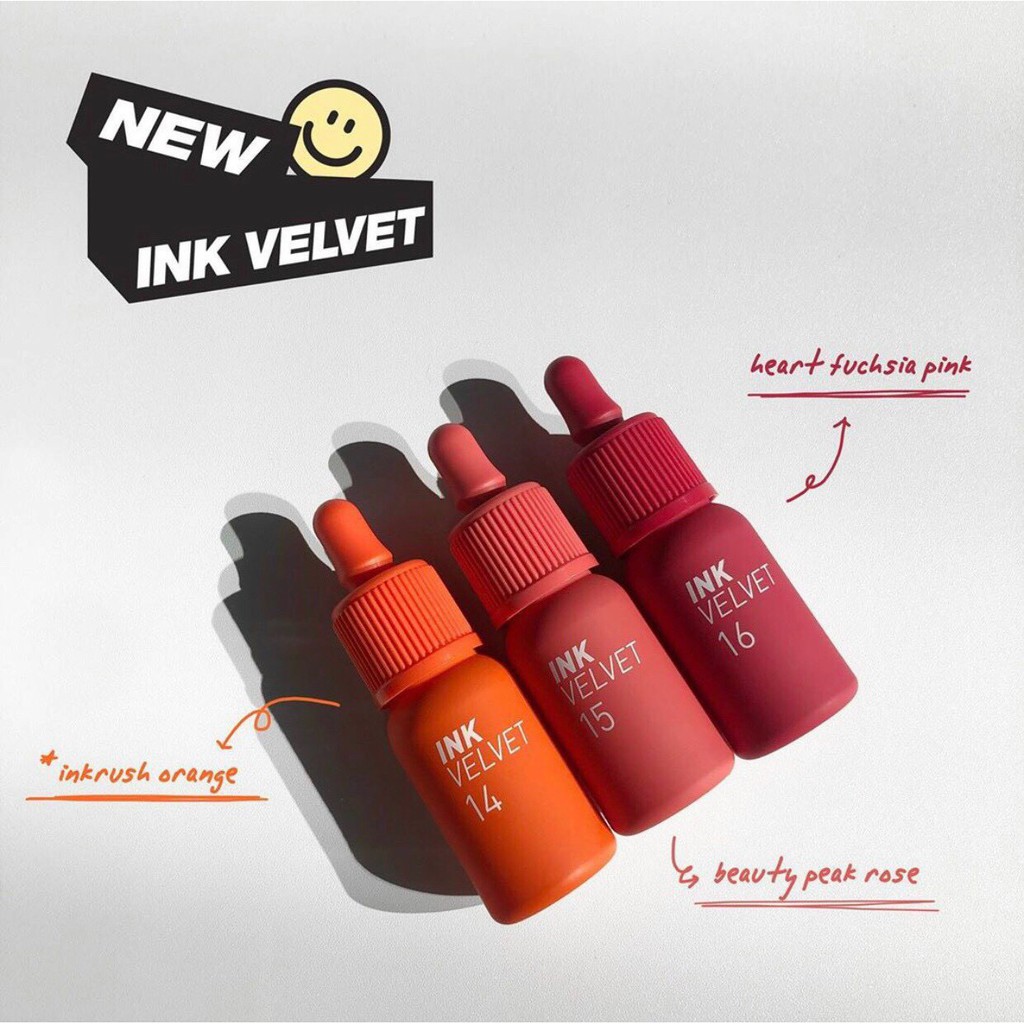 Cam kết chuẩn Auth Son Kem Ink Peripera Velvet 14 màu cam.