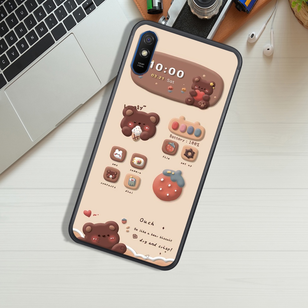 ỐP LƯNG XIAOMI REDMI 7A - REDMI 8 - REDMI 98A - REDMI 9A , IN HÌNH GẤU NÂU CHOCOLATE ĐÁNG YÊU.