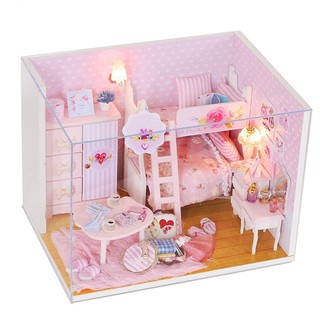 [Chỉ còn 129k khi nhập TOYHANHPHUC] Nhà búp bê có đèn PINK GIRL