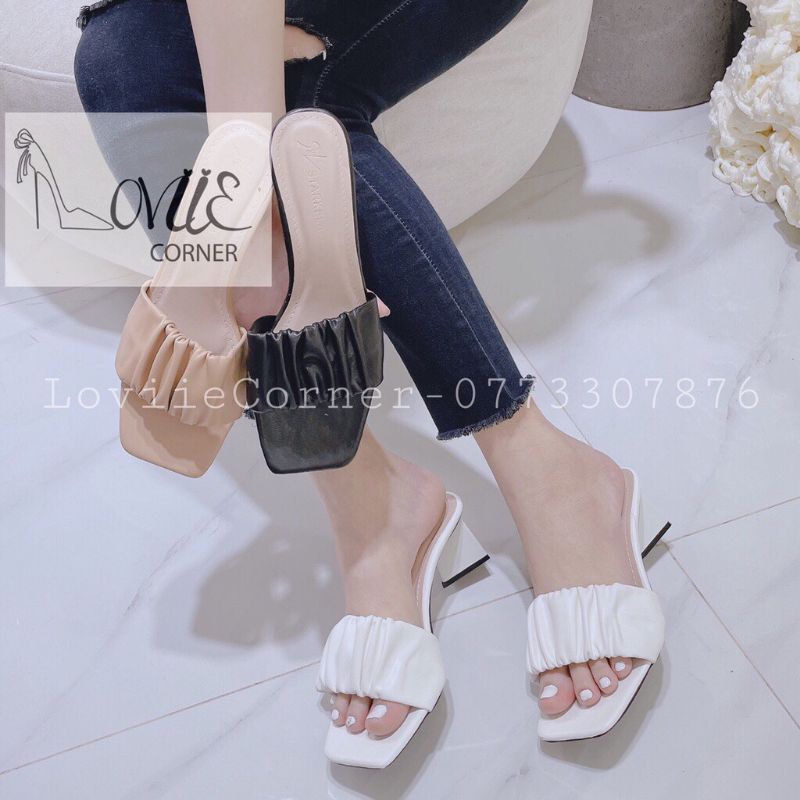 Guốc rúm gót chéo 5p