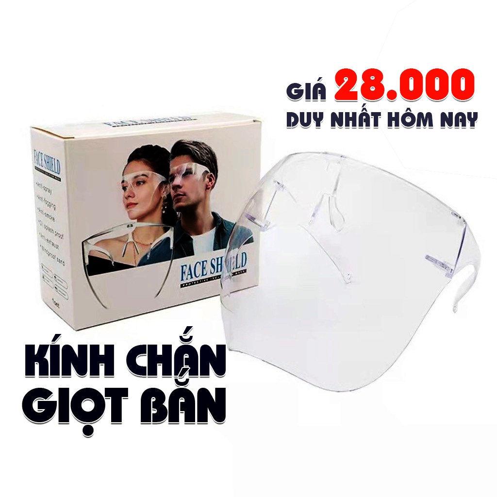 Kính Chống Giọt Bắn | Kính Chắn Giọt Bắn Face Shield Giúp Che Trong Suốt  Chống Dịch Bênh Chống Bụi Bảo Vệ Sức Khoẻ