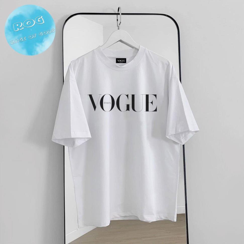 Áo thun tay lỡ VOUGUE, áo phông Unisex nam nữ chất Cotton Form Rộng