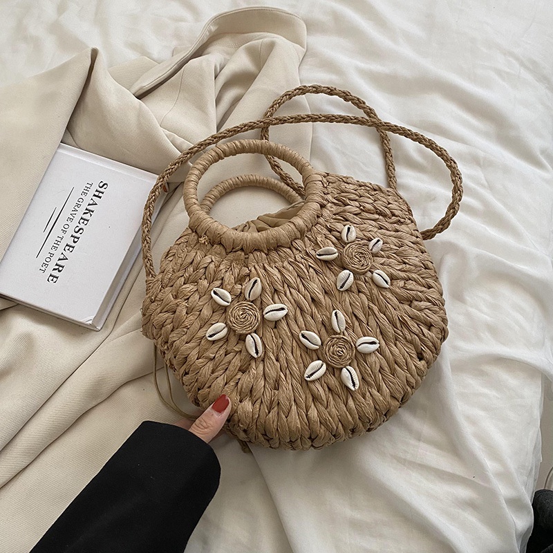 Túi cói đan rơm thủ công IELGY thời trang cho nữ
