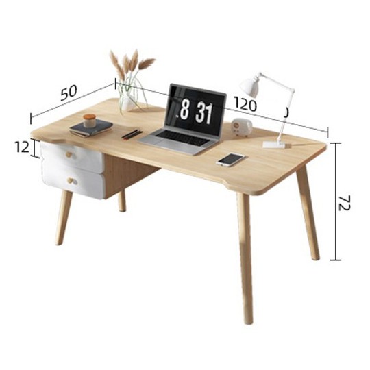 💥GIÁ RẺ💥 Bàn làm việc kiêm bàn học 2 ngăn kéo dài 1m2, bàn học gỗ BAH053