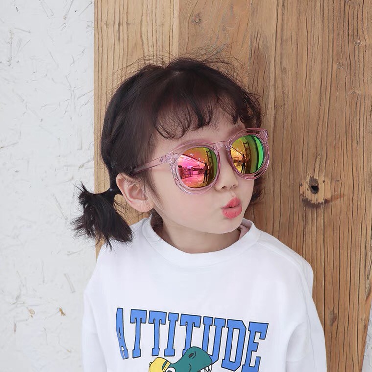 Kính trẻ em - Kính râm bé trai bé gái phòng cách Hàn Quốc Kính chống tia UV KM01