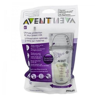 Túi trữ sữa Cao cấp Avent 180ml - Bịch 25 Túi
