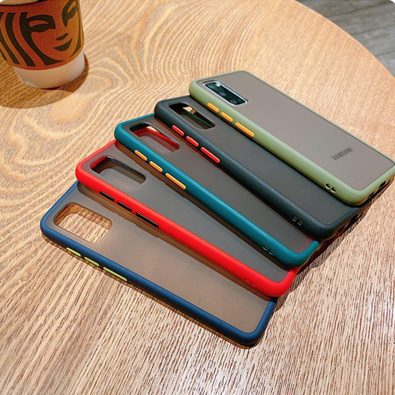 Ốp điện thoại nhám chống sốc trong suốt mềm mại cho For Samsung Galaxy A02 A02s A01 A12 A10 A10s A11 M11