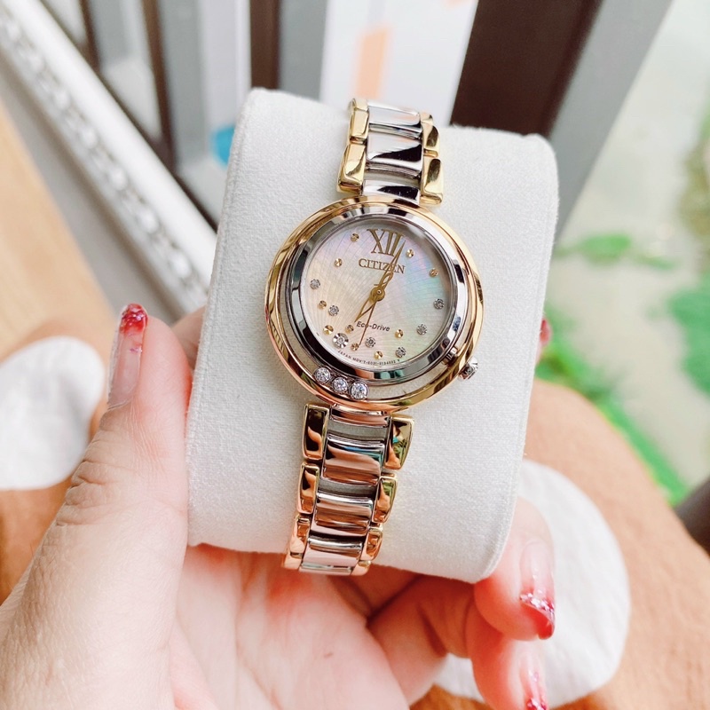 ĐỒNG HỒ NỮ CHÍNH HÃNG CITIZEN EM0324-58D Sunrise