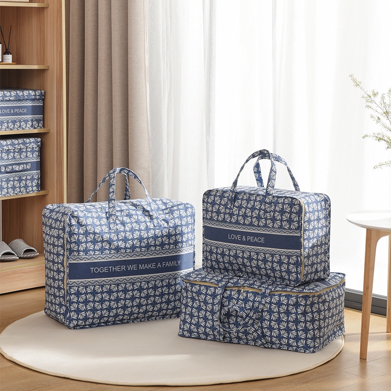 Túi Đựng Chăn Gối Chăn Mền Bằng Vải Không Dệt Có Thể Gấp Gọn Tiện Lợi