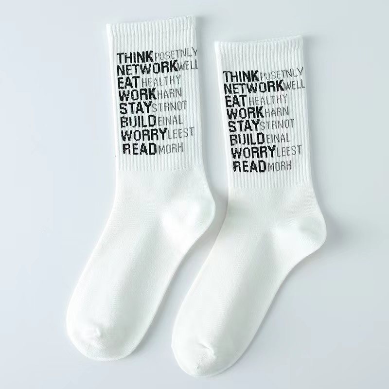 Men's Fun Socks Fashion New Cotton Cartoon Personality Football Animals Beer Food Hip Hop Harajuku Socks Women