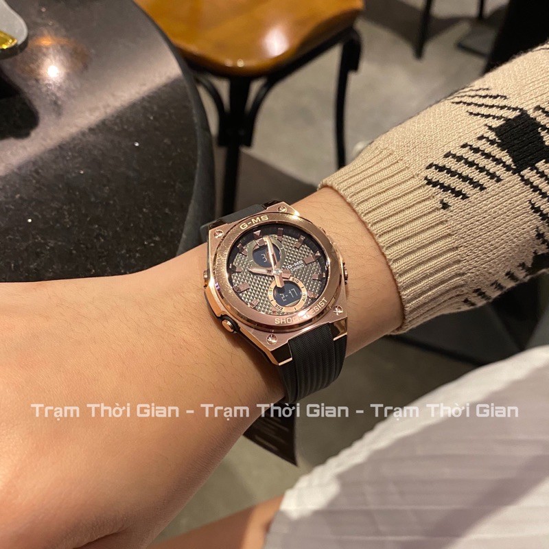 Đồng hồ nữ Casio Baby-G MSG-C100G sang trọng sale giá rẻ - Kích thước vỏ : 45,1×40,3×12,4mm
