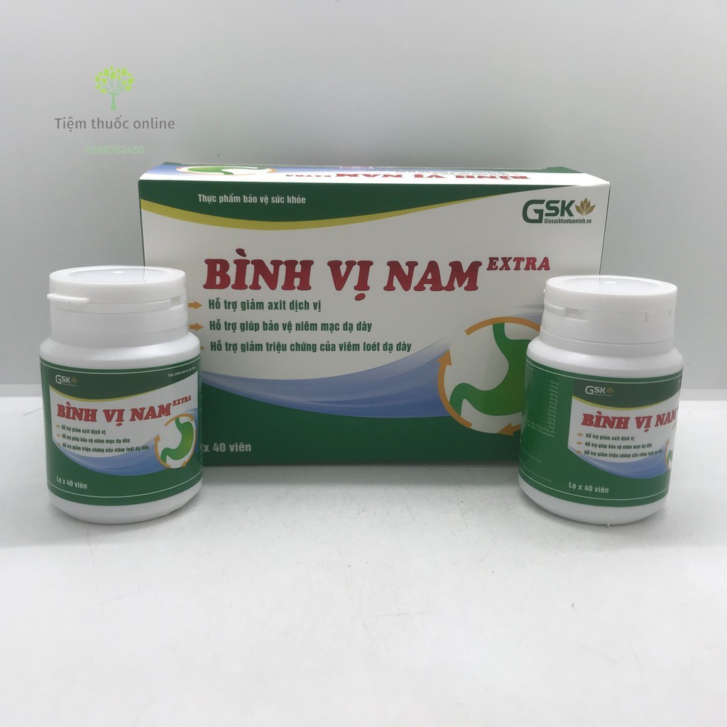 Bình Vị Nam Extra - Hỗ trợ giảm axit dịch vị, bảo vệ niêm mạc dạ dày, giảm triệu chứng viêm loét dạ dày