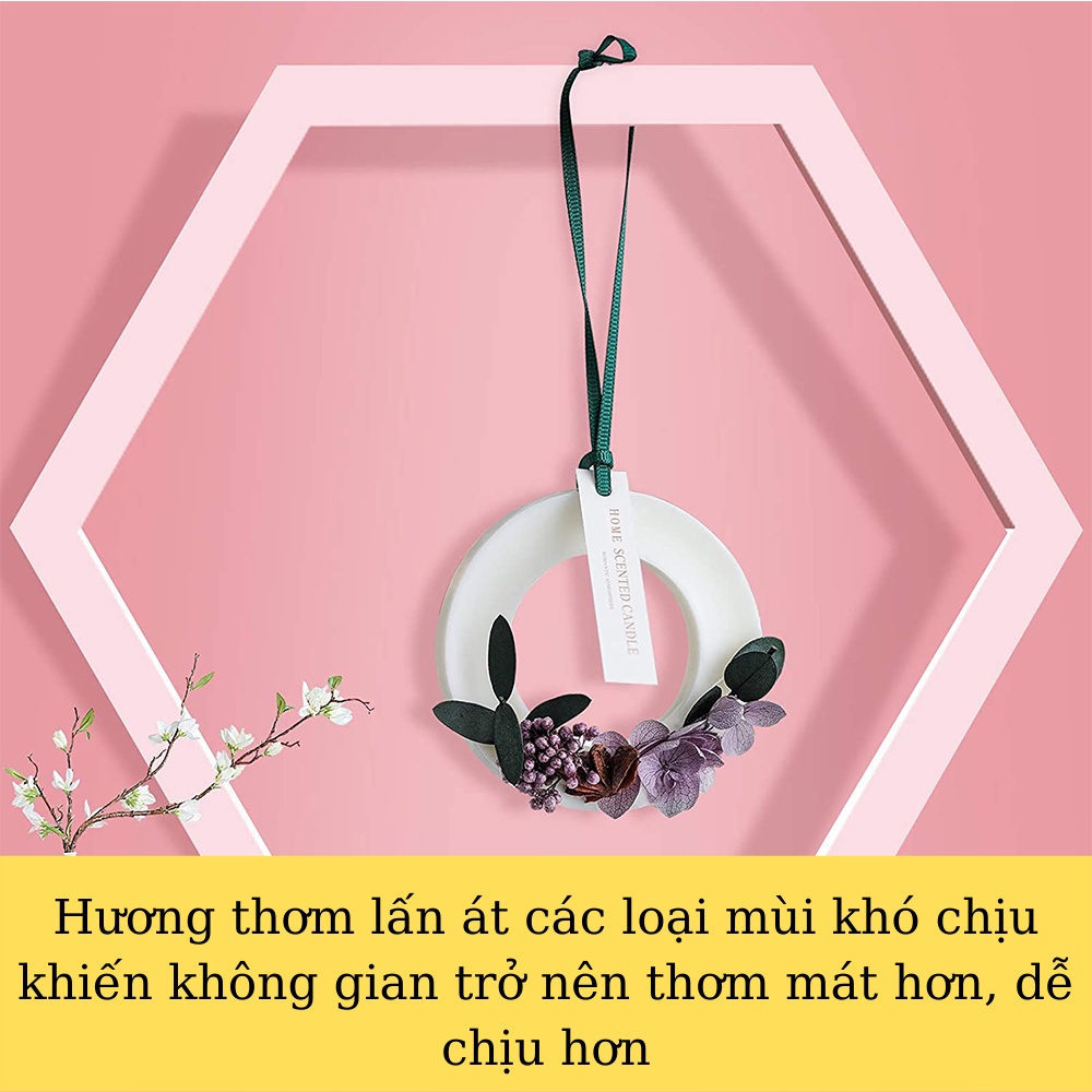 Sáp thơm phòng CHILLAX hình tròn thủng hương thơm tự nhiên treo trong nhà, bàn làm việc, bếp ăn, làm quà tặng