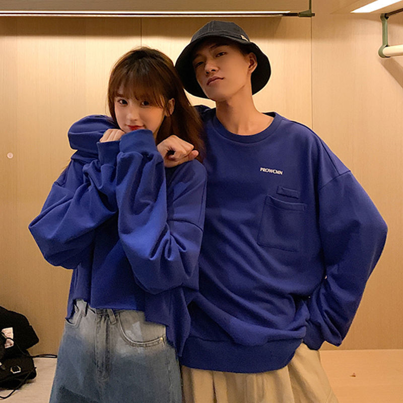 Áo Sweater Tay Dài In Chữ Kiểu Hàn Quốc Thời Trang Xuân Thu Cho Các Cặp Đôi | BigBuy360 - bigbuy360.vn