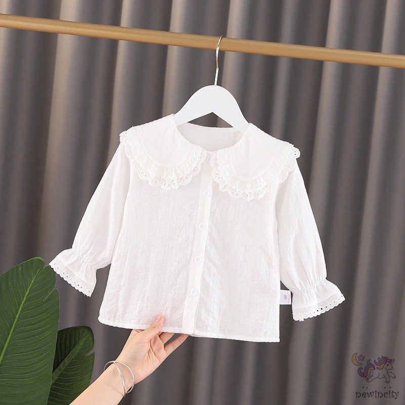 Áo Sơ Mi Tay Dài Kiểu Dáng Đáng Yêu Thời Trang Hàn Quốc Dành Cho Nữ