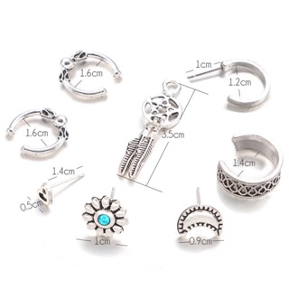 Set 7 chiếc bông tai phong cách Boho.