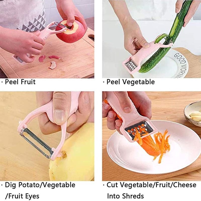 Dụng cụ bào vỏ trái cây hai đầu đa năng tiện dụng cho nhà bếp