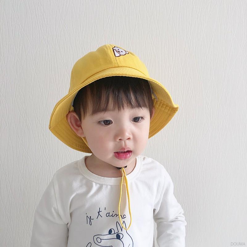 Nón Vành Chống Nắng Thêu Hình Gấu Dễ Thương Cho Bé