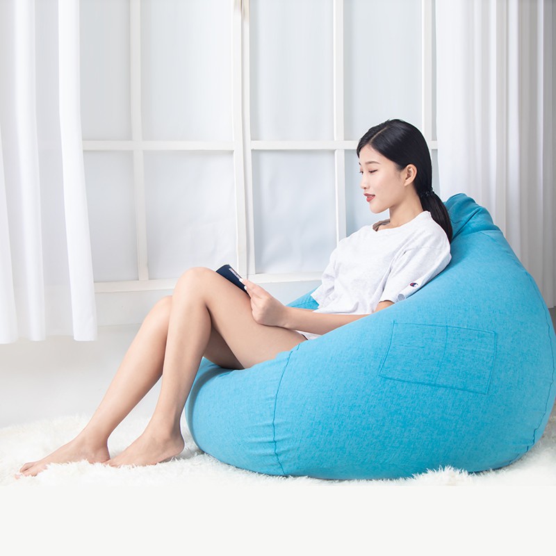 Ghế lười beanbag đặt trong phòng ngủ phong cách nhiều màu sắc(Không bao gồm nhồi)