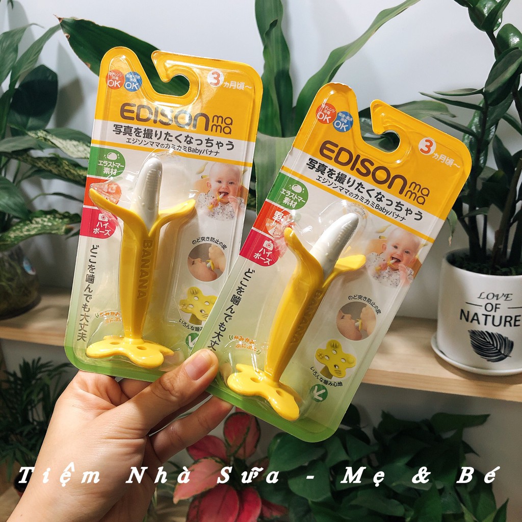 Gặm nướu 🍌 FREESHIP 🍌Gặm nướu trái cây HÌNH QUẢ CHUỐI nội địa Nhật Edison Mama