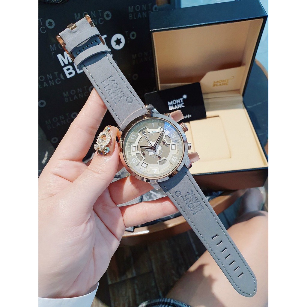 Đồng Hồ Nam MontBlan MBDN10 Chronograph , Dây Da , Size 42mm