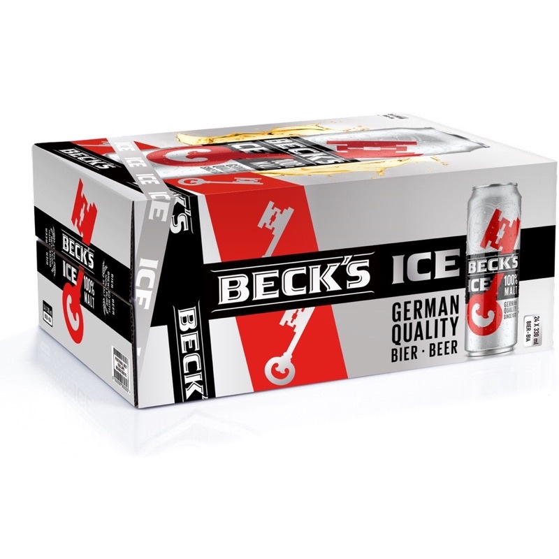 Bia Beck's Ice thùng  12 lon x 500ml/lon hàng có sẵn