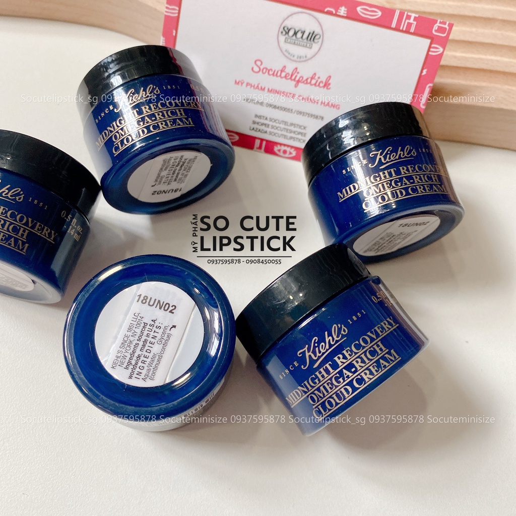 Kem Dưỡng Kiiehls Midnight Recovery Omega Rich Cloud Cream 14ml