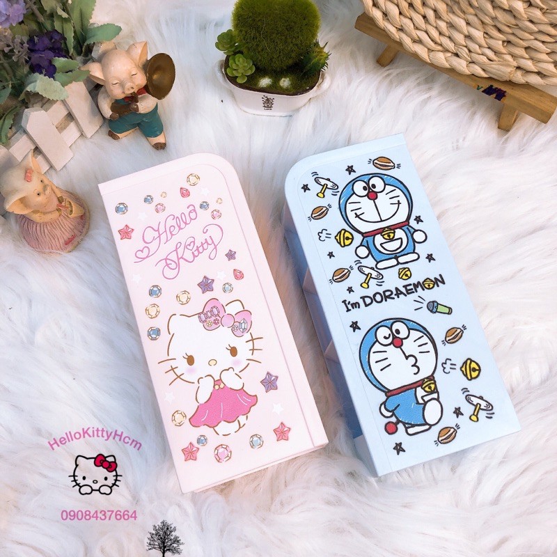 🍃Khay góc để văn phòng phẩm Kitty và Mon