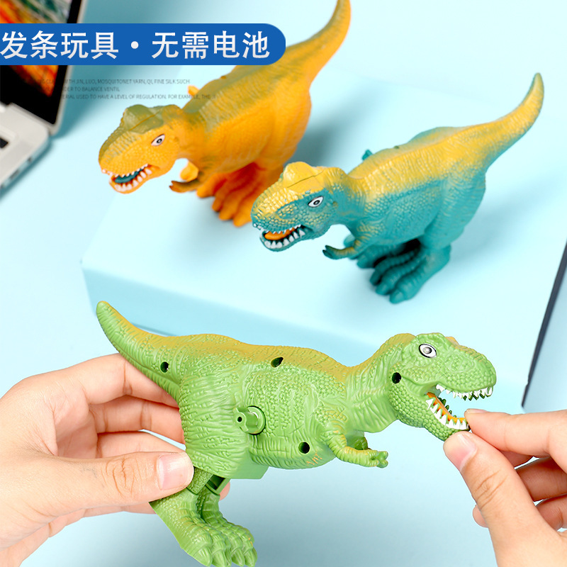Trẻ em lên dây chuyền đồ chơi nhựa nhảy nhảy đồ chơi khủng long trẻ em tương tác đồ chơi mẫu giáo trẻ em giải thưởng