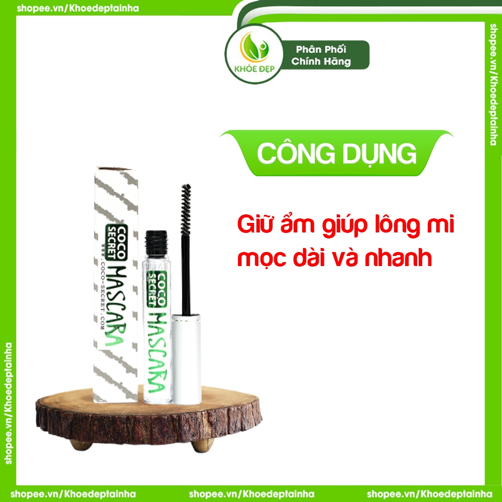 Dầu dừa dưỡng mi, dưỡng mi, dầu dừa nguyên chất, mascara dầu dừa Coco secret chính hãng