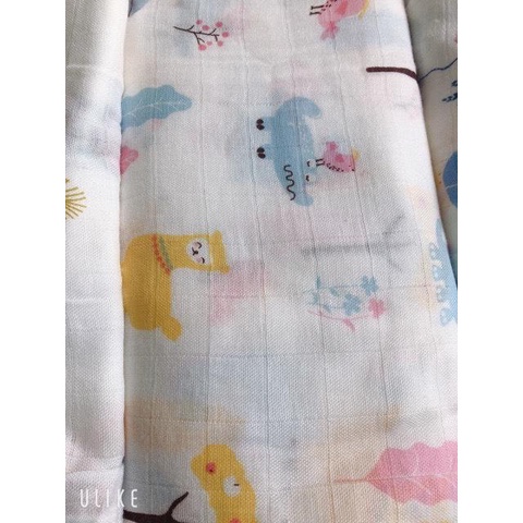 Hộp 2 khăn sợi tre Aden + Anais mềm mát thấm hút tốt cho bé 120x110cm