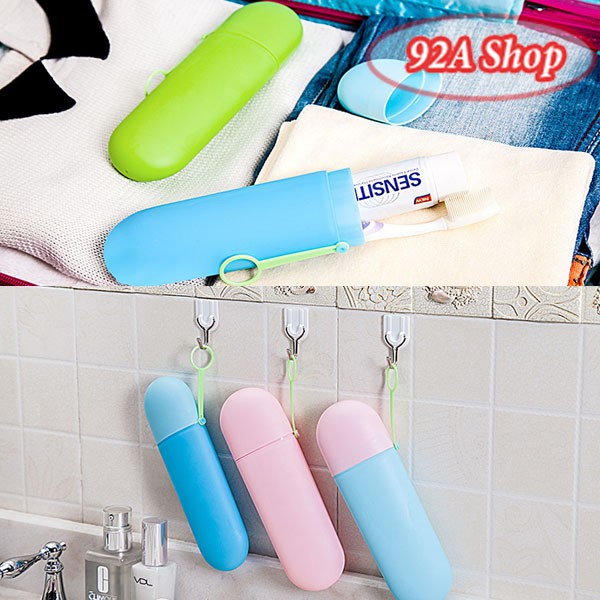 HỘP ĐỰNG KEM VÀ BÀN TRẢI ĐÁNH RĂNG DU LỊCH