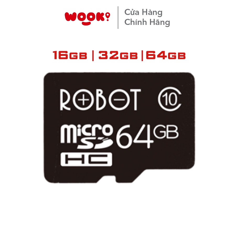 Thẻ Nhớ Micro SD ROBOT TF Card 16GB 32GB 64GB Hàng Chính Hãng Bảo Hành 12 Tháng 1 Đổi 1