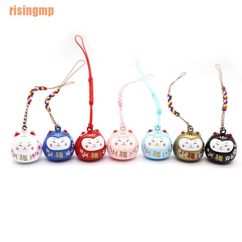 Móc Khóa Điện Thoại Hình Mèo May Mắn Xinh Xắn