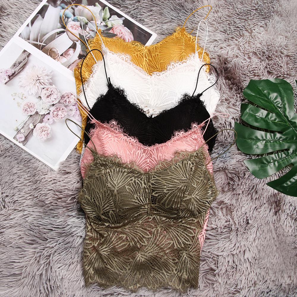 UPSTOPVN Áo Lót Croptop Không Tay Có Mút Đệm Thời Trang Dành Cho Nữ