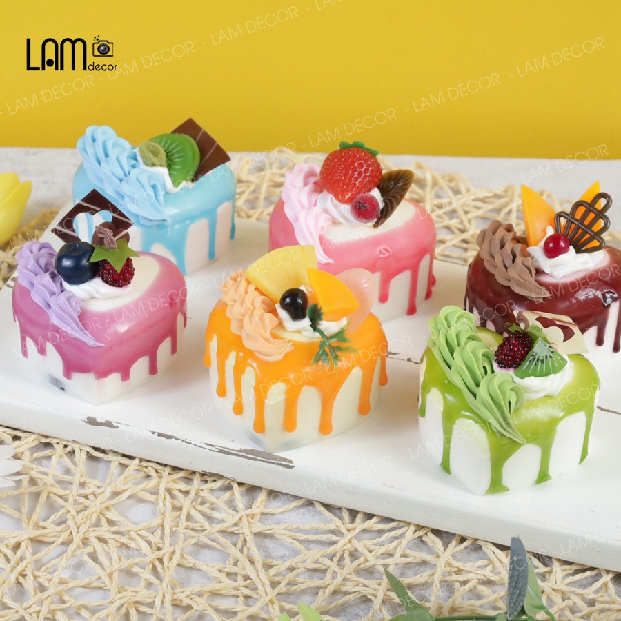 Mô Hình Bánh Kem Giả Làm Phụ Kiện Trang Trí