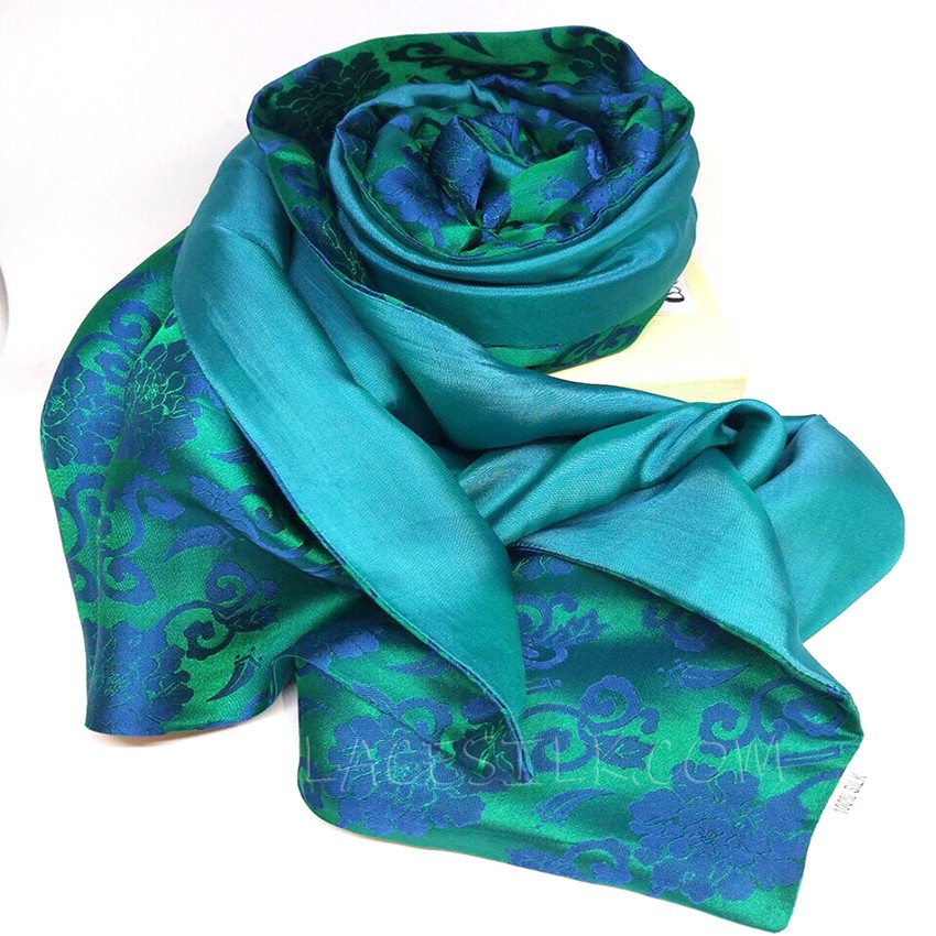 Khăn lụa tơ tằm 2 lớp, 100% SILK NGUYÊN CHẤT, siêu mềm mượt, kích thước 180cm x 40cm