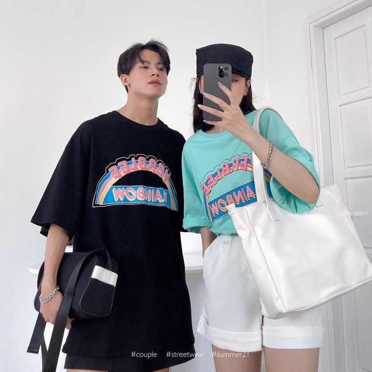 Áo thun unisex, áo phông đôi verblee 5716