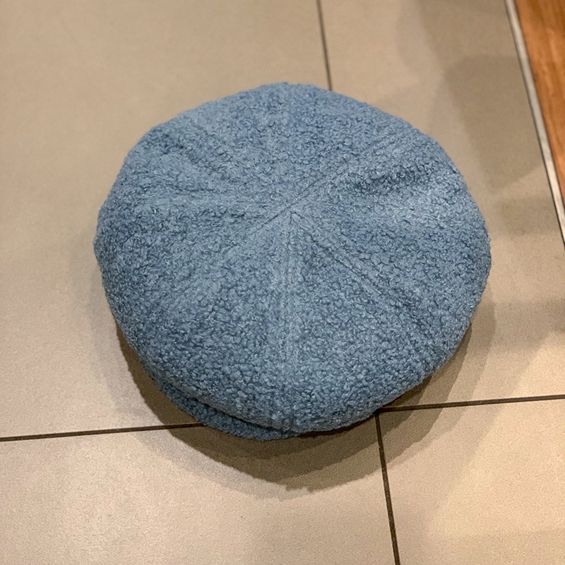 Mũ Beret Lông Nhung Màu Sắc Retro Phong Cách Hàn Quốc Cho Nữ