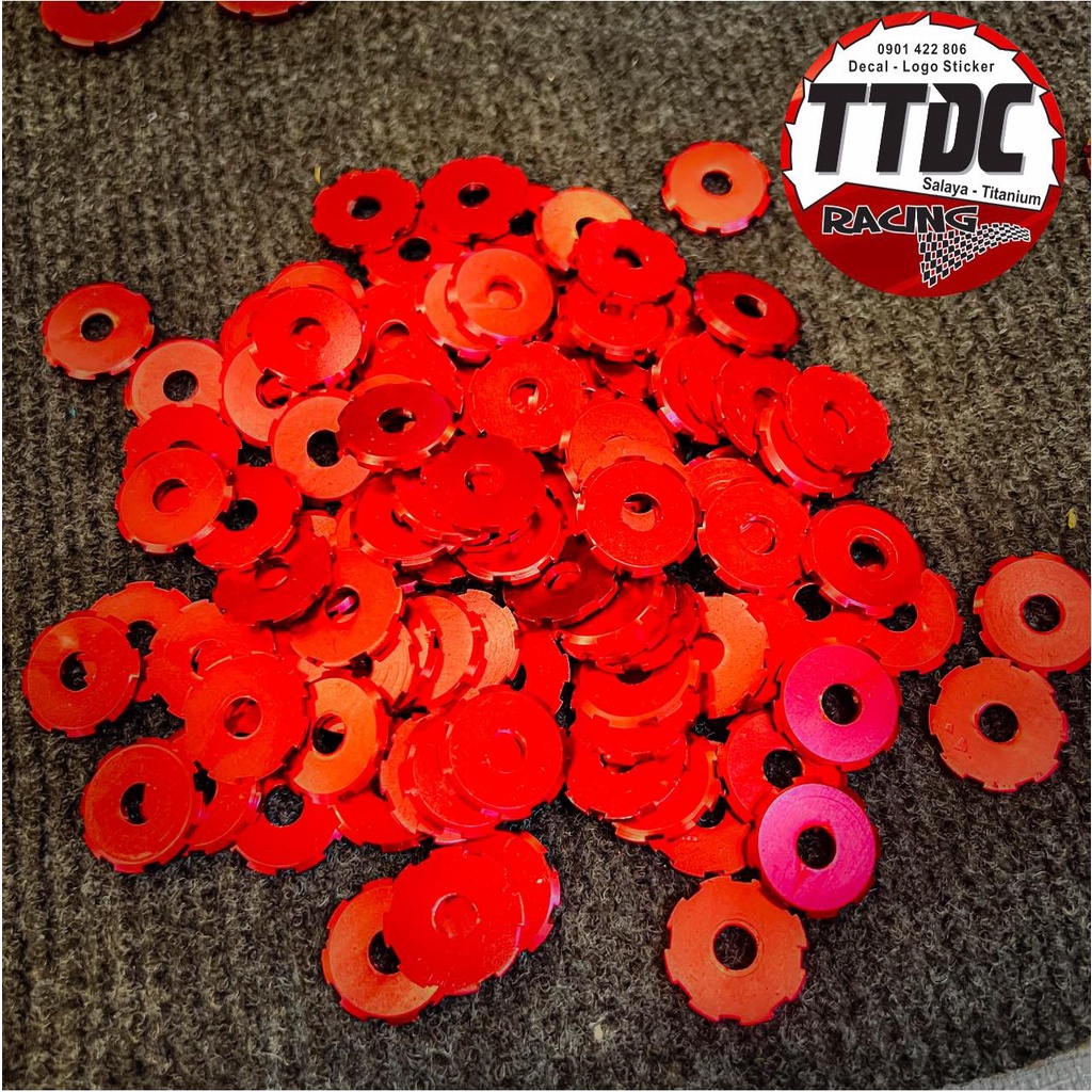 Lông đền nhôm mẫu bánh răng mới nhất 2022 đủ size 6li/8li/10li/12li gắn mọi vị trí 🇻🇳