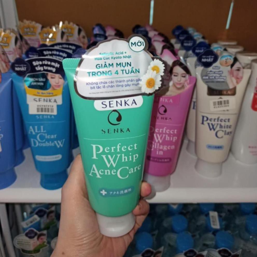 Sữa rửa mặt dành cho da mụn Senka Perfect Whip Acne Care