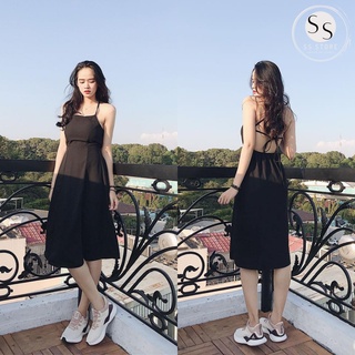 Đầm xòe thắt dây lưng juns dress