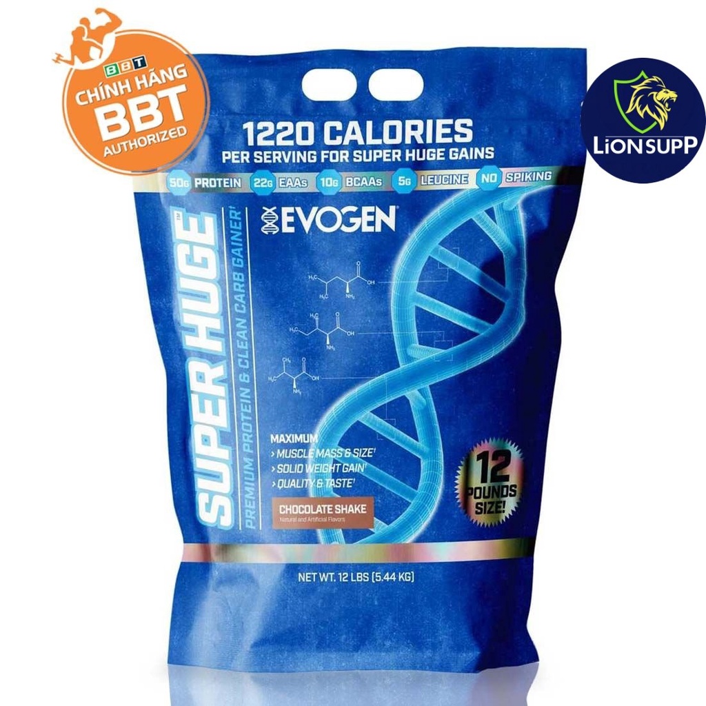 Mass Tăng Cân Super Huge Cao Cấp Nhất EVOGEN - Chính Hãng BBT