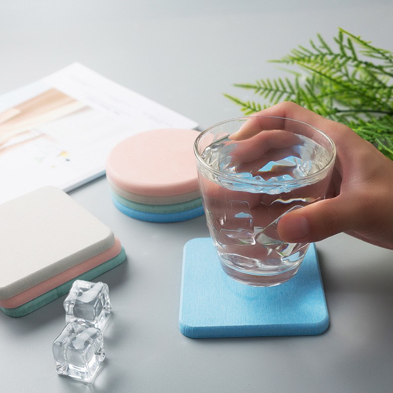 Miếng lót ly thiết kế đơn giản chống thấm nước