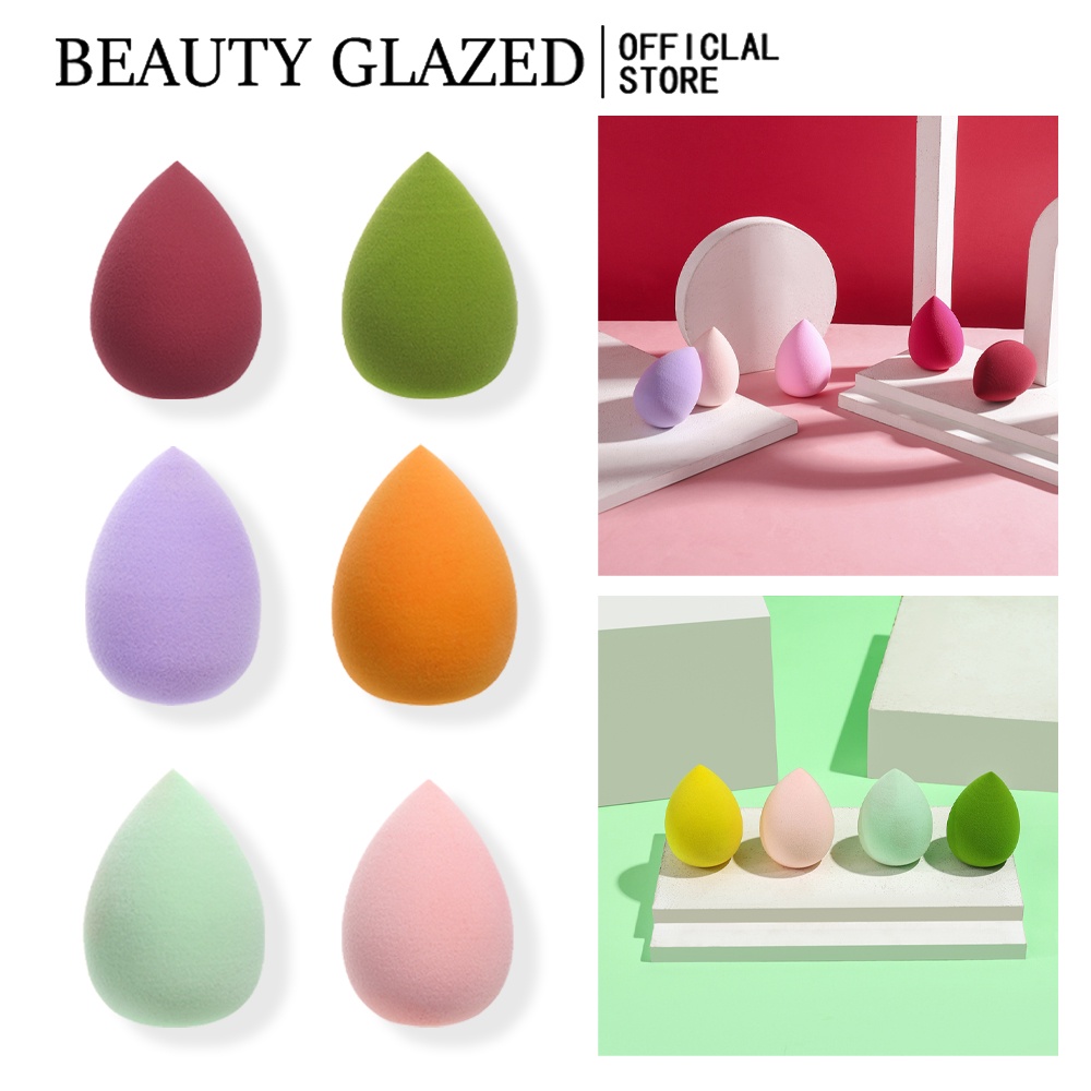 Bọt biển trang điểm mềm mại và nhiều màu sắc BEAUTY GLAZED