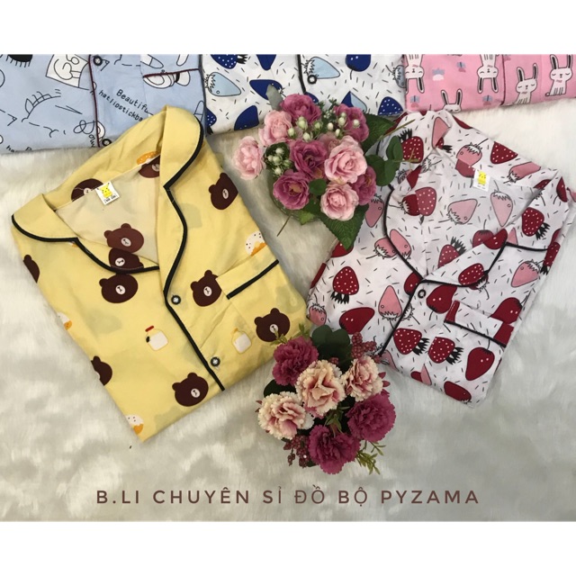 Sỉ 30 bộ pijama tay dài quần dài hàng kate thái loại 1