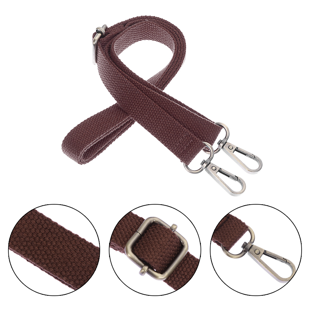 Dây Đeo Túi Xách Thời Trang Bằng Vải Canvas Bền Màu 130cm