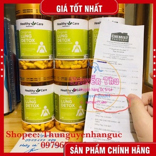 Viên uống hỗ trợ thải độc phổi, bổ phổi healthy care original lung detox - 180 viên úc